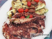 Ensalada de pulpo grillado